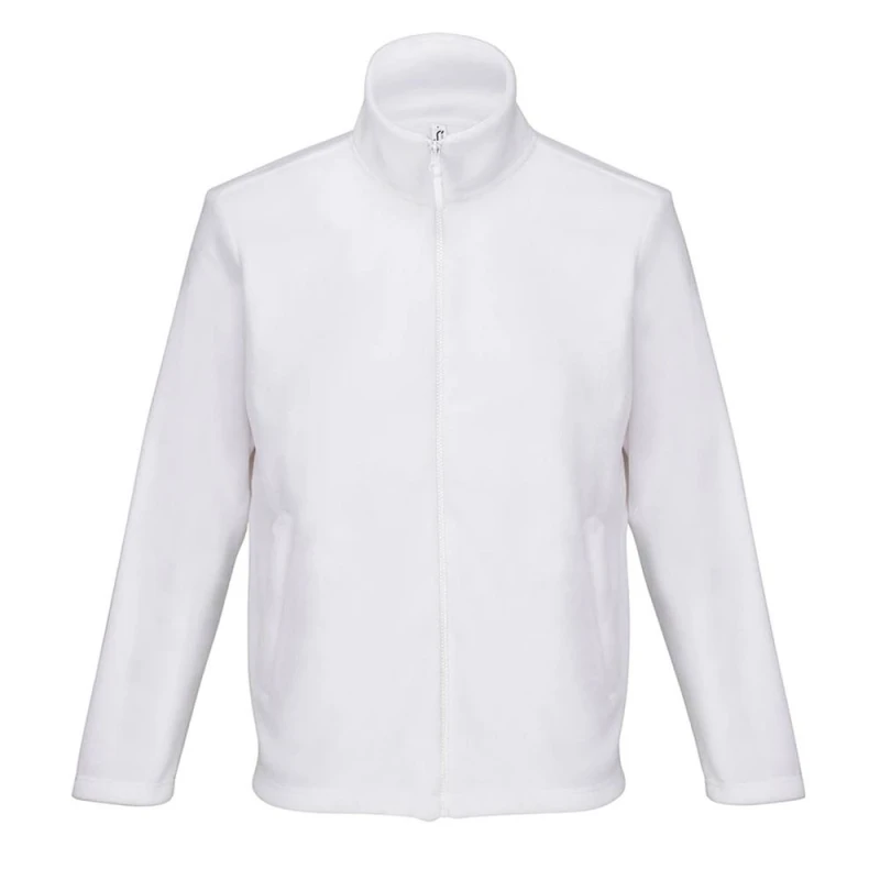 Image of SOL'S Mens Nitro Microfleece Jacket in White Size: Small White Male S