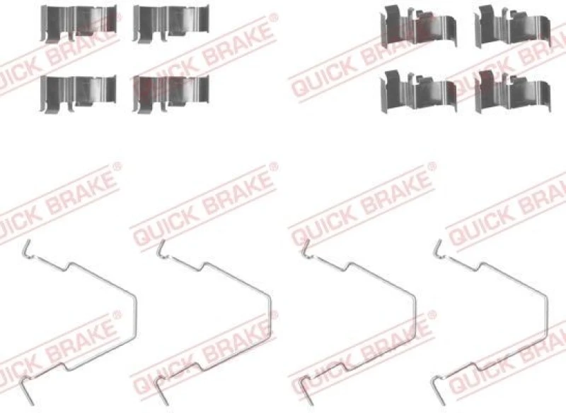 Image of QUICK BRAKE Brake pad fitting kit QUICK BRAKE 109-1652