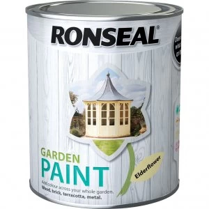 Image of Ronseal General Purpose Garden Paint Elderflower 750ml