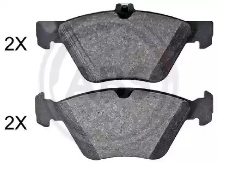 Image of A.B.S. 35043 Brake pad set prepared for wear warning indicator Brake Pad Set,disc brake (402)