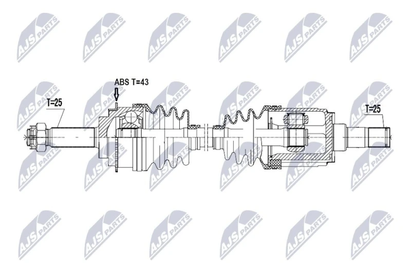 Image of NTY Drive shaft NTY NPW-MS-102