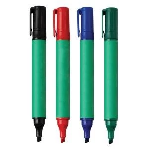 Image of Eco Drywipe Marker Chisel Tip 2 5mm Line Assorted Pack 4 938144