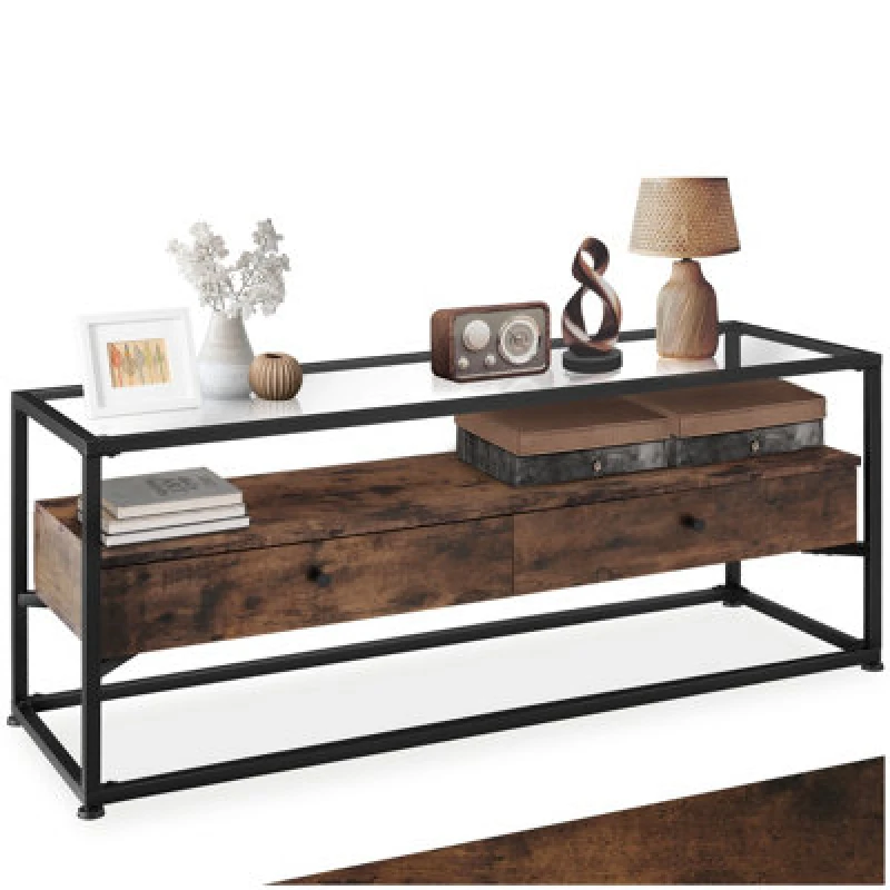 Image of Tectake Sideboard Maidenhead - Industrial Wood Dark, Rustic