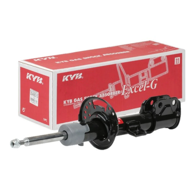 Image of KYB 3358007 Shock absorber Front Axle Right, Gas Pressure, Twin-Tube, Damper with Rebound Spring, Top pin Shock Absorber (854)