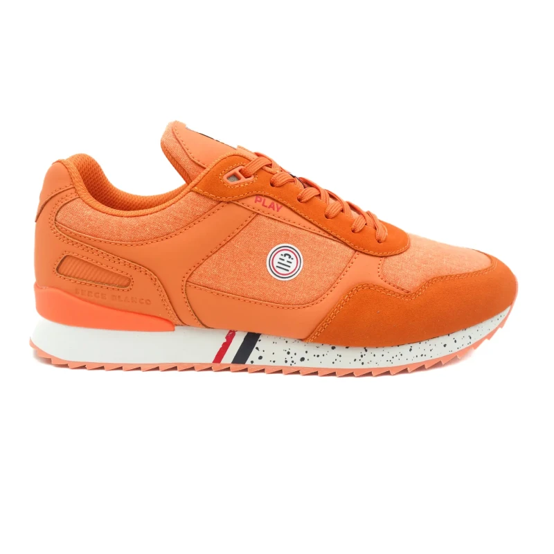 Image of Serge Blanco Canvas Trainers Serge Blanco Chamonix Orange Unisex 40
