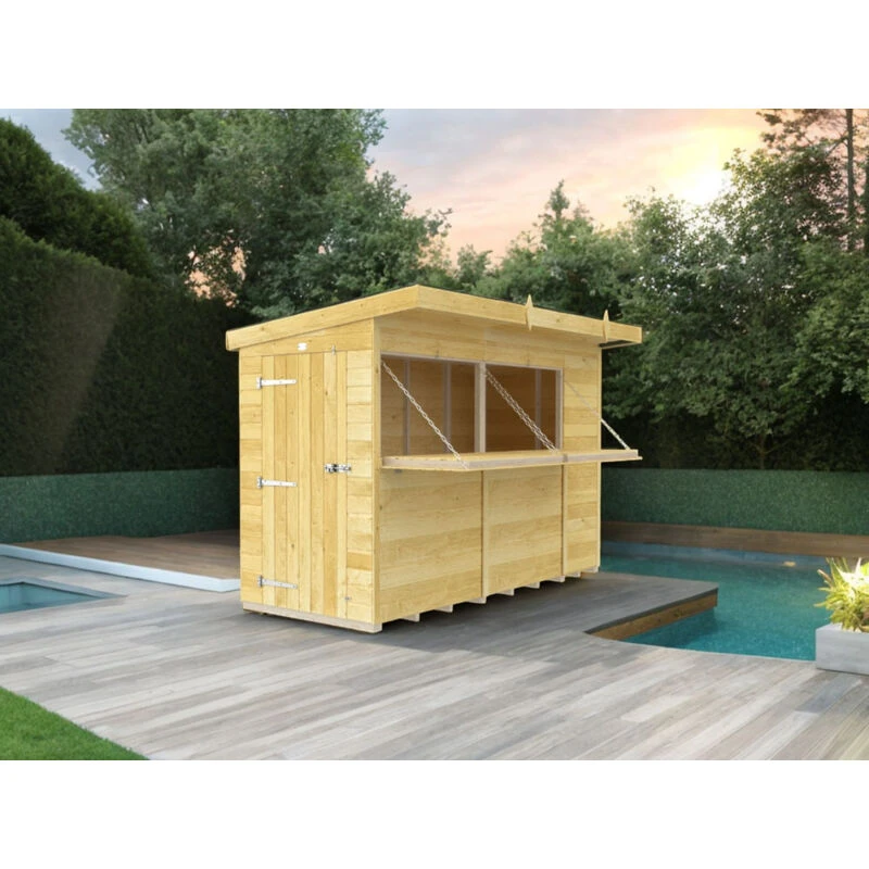 Image of DIY Sheds 10 x 4 BAR, Brown 10X4PBARFF