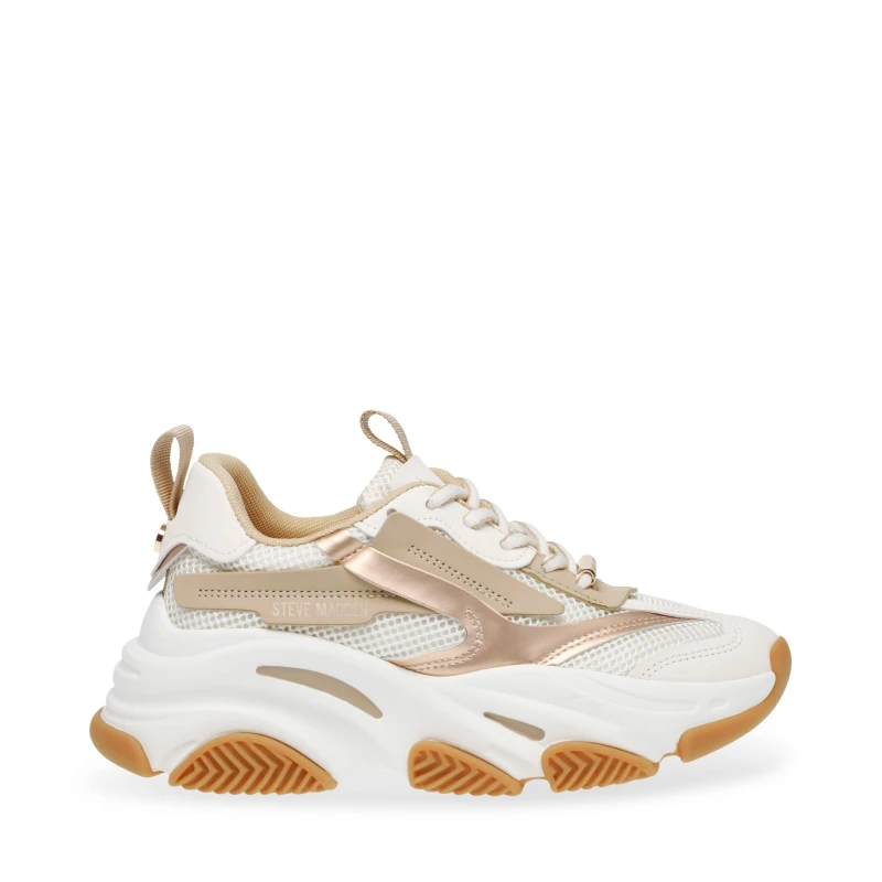 Image of Steve Madden Womens Possession Chunky Trainers Coconut Milk female 3 (36)