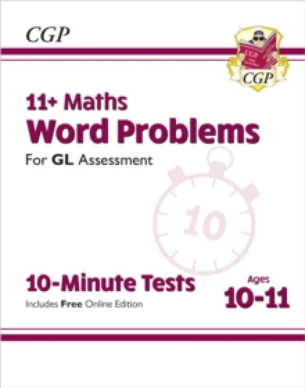 Image of 11+ GL 10-Minute Tests: Maths Word Problems - Ages 10-11 Book 1 (with Online Edition) Multiple-component retail product, part(s) enclose