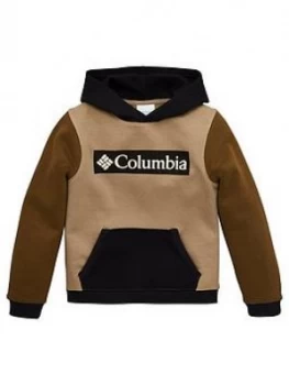 Image of Boys, Columbia Boys Park Overhead Hoodie - Khaki Size M 11-12 Years
