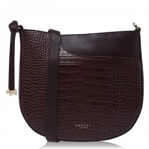 image of Radley London Pocket Zip Top Bag - Mahogany