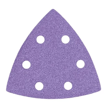 Image of TREABOSC180A Aluminium Oxide Delta Sanding Sheets 93mm 180G (Pack 10) - Trend