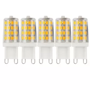 image of 3 Watts G9 LED Bulb Clear Capsule Warm White Dimmable, Pack of 5