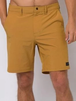 image of Animal Darwin Twill Shorts - Mustard, Mustard, Size 28, Men