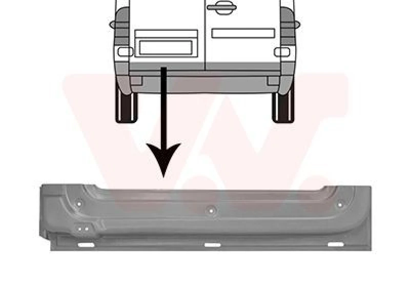 Image of VAN WEZEL Rear door VAN WEZEL 3075249