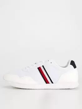Image of Tommy Hilfiger Core Lo Runner Trainer, White, Size 40, Men