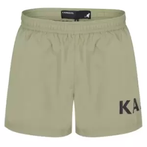 Image of Kangol Logo Swim Shorts Mens - Green