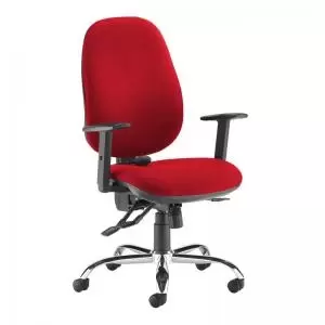 Image of Jota ergo 24hr ergonomic asynchro task chair - Belize Red