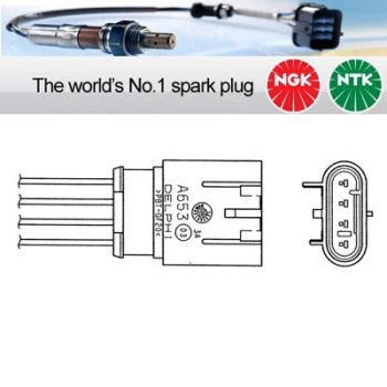Image of 1x NGK NTK Oxygen O2 Lambda Sensor OZA641-A1 OZA641A1 (1726)