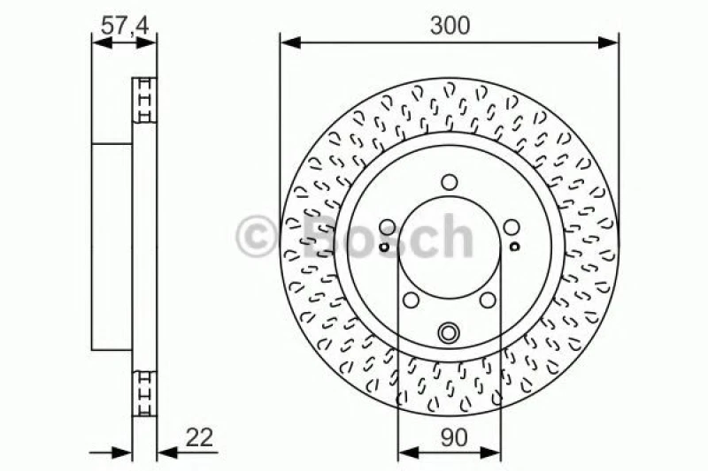Image of Bosch 0 986 479 T33 Brake disc Vented, Oiled Brake Disc (82)