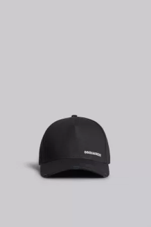 Image of DSQUARED2 Men Hat Black/White Size OneSize 100% Cotton