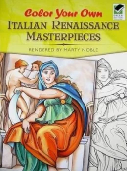 Image of Color Your Own Italian Renaissance Masterpieces by Marty Noble Book