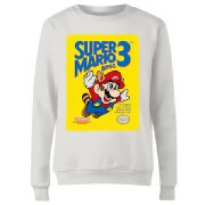 image of Nintendo Super Mario Bros 3 Womens Sweatshirt - White - L