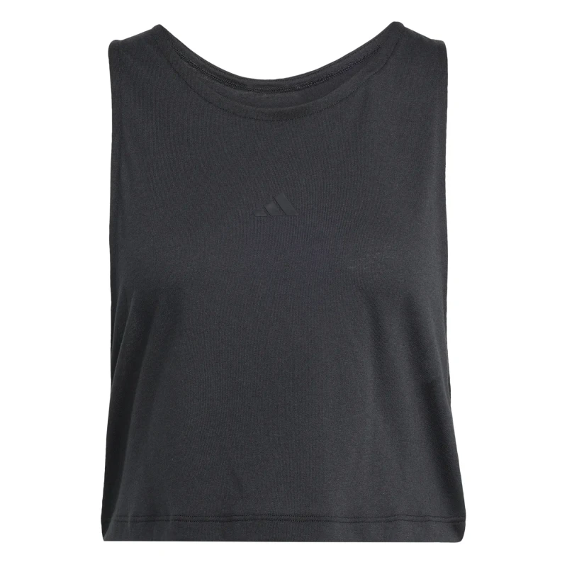 Image of Womens cropped tank top adidas Motion Essentials Noir Female XL