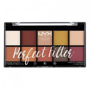 image of NYX Professional Makeup Perfect Filter Shadow Palette Rustic Antique