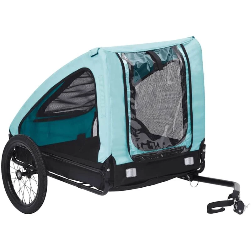 Image of VIDAXL Pet Bike Trailer Blue and Black Vidaxl 8720286144886