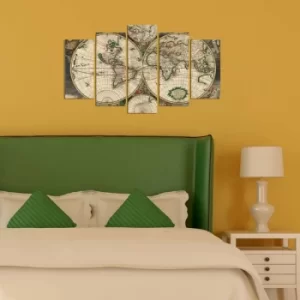 Image of 5MX-75 Multicolor Decorative MDF Painting (5 Pieces)