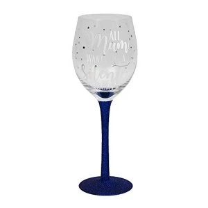 image of All Mum Wants Is A Silent Night Wine Glass