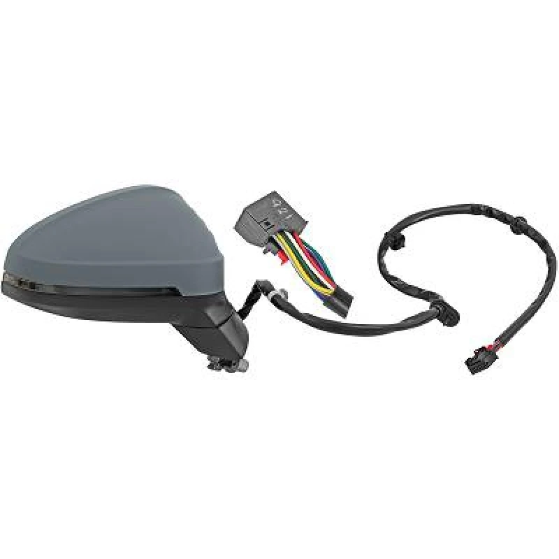 Image of DIEDERICHS 1020124 Wing mirror Right, with memory, primed Outside Mirror (50)