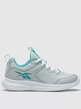 Image of Reebok Kids Girls Rush Runner 4.0, Light Grey, Size 1