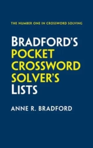 Image of Collins Bradfords pocket crossword solvers lists by Anne R. Bradford