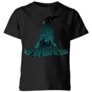 image of Harry Potter Sorting Hat Silhouette Kids T-Shirt - Black - 11-12 Years