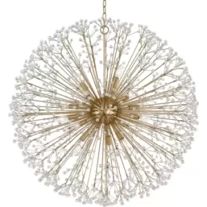 Image of Hudson Valley Dunkirk 16 Light Chandelier Aged Brass
