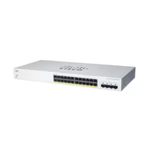 Image of Cisco CBS220-24FP-4G Managed L2 Gigabit Ethernet (10/100/1000)...