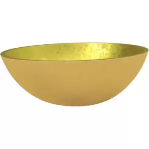 image of Vidaxl - Basin Glass 50x37x14cm Gold Gold