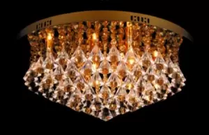 image of Parma 6 Light Gold Flush Ceiling Fitting