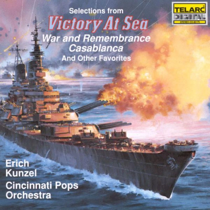 Image of Victory at Sea Kunzel Cincinnati Pops Orchestra CD Album