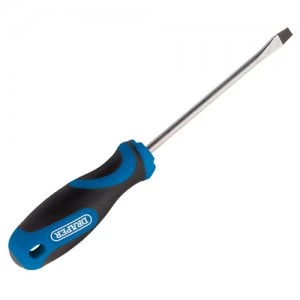 Image of Draper Soft Grip Plain Slot Screwdriver 150mm x 8mm