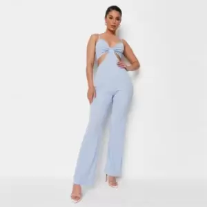 Missguided Cut-Out Cami Jumpsuit - Blue