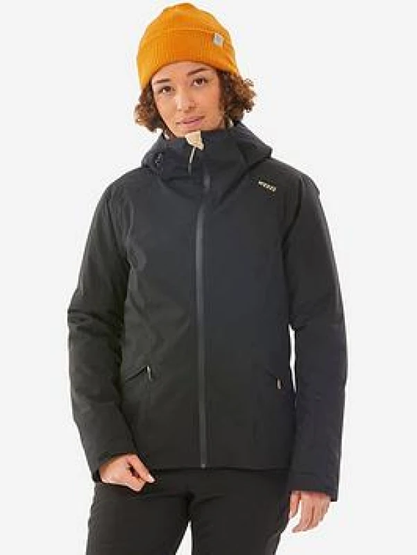 Image of Decathlon Womens 500 Warm Ski Jacket 500 - Black Size L, Women Black W6JEZ Female L