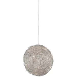 image of Wire Ball Spherical Pendant Ceiling Light Aluminum