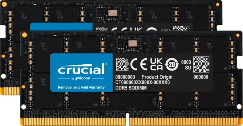Image of Crucial CT2K48G56C46S5 memory module 96 GB 2 x 48 GB DDR5 262-pin SO-D