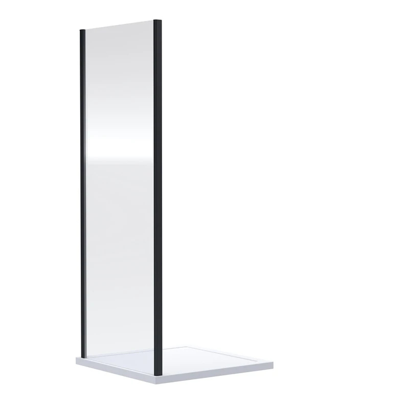 Image of nuie Rene 1900 x 700mm Side Panel - Black SMSP70BP-E6