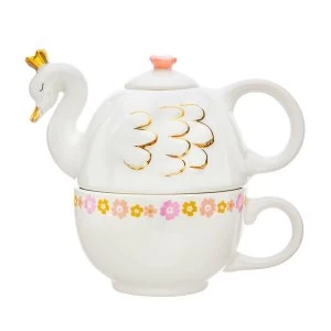 image of Sass & Belle Freya Swan Tea For One