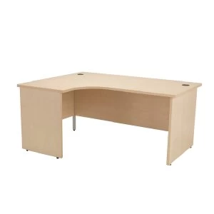 Image of Jemini Maple Left Hand Panel End Radial Desk 1800mm KF838071