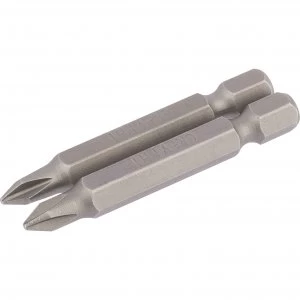 image of Draper Phillips Screwdriver Bit PH1 50mm Pack of 2