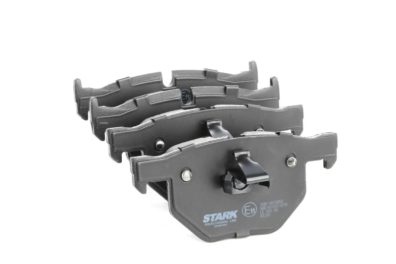 Image of STARK SKBP-0010050 Brake pad set Rear Axle, prepared for wear warning indicator, with piston clip Brake Pad Set,disc brake (402)